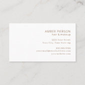 Waterverf Blush Pink en Gold Artistic Visitekaartje (Achterkant)