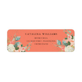 Waterverf Blush Pink Floral Geometric Wedding La Etiket