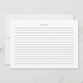 Waterverf Blush Pink Garden Rozen Recipe Kaart (Achterkant)