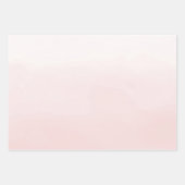 Waterverf Blush Pink Ombre   Inpakpapier Vel (Voorkant 3)