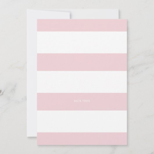 Waterverf Blush Pink Peonies Baptisme Uitnodiging (Achterkant)