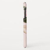 Waterverf Blush Pink Peony Roos Monogram Case-Mate iPhone Case (Achterkant/links)