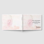 Waterverf Blush Roos | Weddenschap Gastenboek (Volledig)