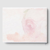 Waterverf Blush Roos | Weddenschap Gastenboek (Achterkant)