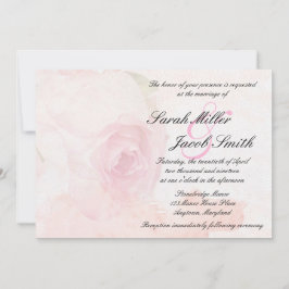 Waterverf Blush Roos Weddenschap Kaart