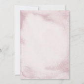 Waterverf Blush Roze Afstuderen Kaart (Achterkant)
