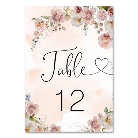 Waterverf Blush Roze Bloemen Vrijgezellenfeest Kaart (Achterkant)