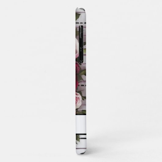 waterverf blush roze bordeaux roos polka dots Case-Mate iPhone case (Achterkant/links)