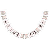 Waterverf Blush Roze Bruids Bunting Banner (Alle)