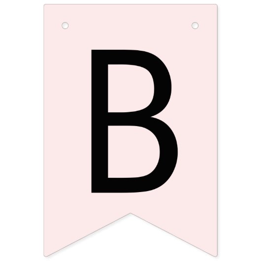 Waterverf Blush Roze Bruids Bunting Banner (Derde vlag)