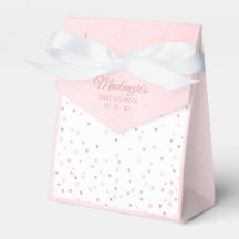 Waterverf Blush Roze en Roos Gouden Polka Dot Baby
