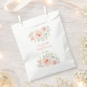 Waterverf Blush Roze Gouden Bloem Rozen Party Bedankzakje (Geknipt)