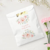 Waterverf Blush Roze Gouden Bloem Rozen Party Bedankzakje (Gezegeld)