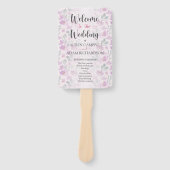 Waterverf Blush roze Handwaaier (Voorkant)