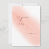 Waterverf Blush roze kalligrafie Opslaan Datum Kaart (Voorkant)