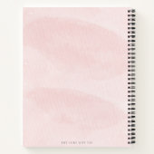  Waterverf Blush Roze Koppels Blank Recept Notitieboek (Achterkant)