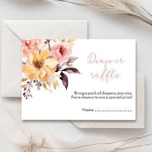 Waterverf blush roze meisje baby shower kaart