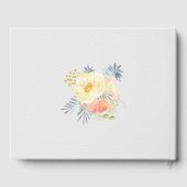 Waterverf Blush Roze Nummer 15 Bloemen Quinceanera Gastenboek (Achterkant)