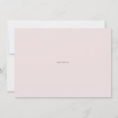 Waterverf Blush Roze Pioen Krans Foto Zegen Kaart (Achterkant)