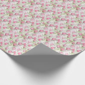 Waterverf Blush Roze Rosebuds Cadeaupapier (Hoek)