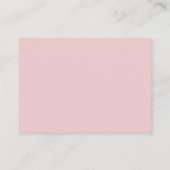 Waterverf Blush roze rozen bruiloft accommodatie Informatiekaartje (Achterkant)