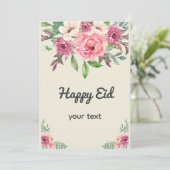 Waterverf Blush roze sjabloon Kaart (Staand voorkant)