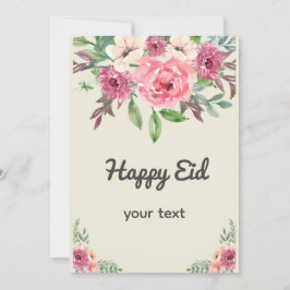 Waterverf Blush roze sjabloon Kaart