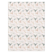 Waterverf Blush Roze Walvis Dolfijn Ocean Zee Meis Tafelkleed (Voorkant)