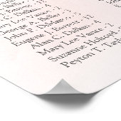 Waterverf Blush rozen Eucalyptus Alfabetisch Poster (Hoek)