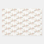 Waterverf Blush rozen eucalyptus gouden glitter Inpakpapier Vel (Voorkant)