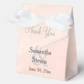 Waterverf Blush Sage Green Weddenschap Bedankt Bedankdoosjes (Voorkant)