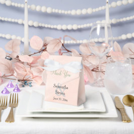 Waterverf Blush Sage Green Weddenschap Bedankt Bedankdoosjes