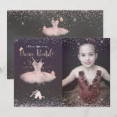 Waterverf Blush Tutu n Butterflies Dance Overwegin Kaart (Voorkant / Achterkant)