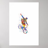 Waterverf bmx poster (Voorkant)