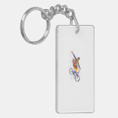 Waterverf bmx sleutelhanger (Voorkant Links)