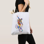 Waterverf bmx tote bag (Dichtbij)