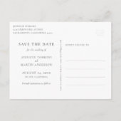 Waterverf Boat Lake bewaart de Date Briefkaarten (Achterkant)