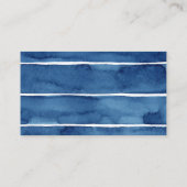 Waterverf Boat Nautical Baby shower Diaper Informatiekaartje (Achterkant)