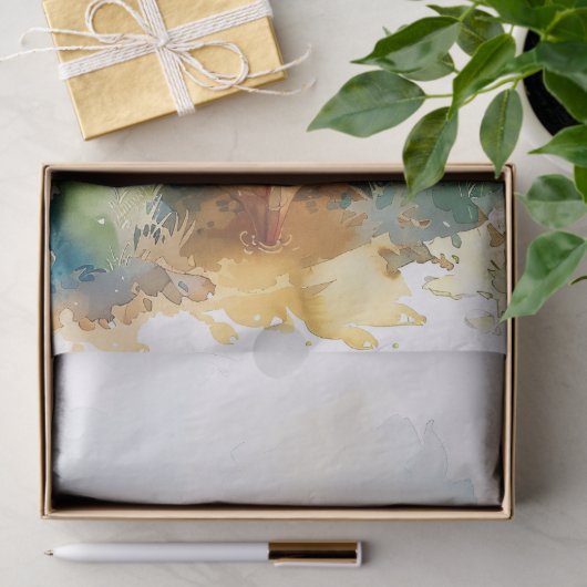 Waterverf Boat op de Kust Decoupage Tissuepapier (Geschenk)