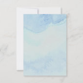 Waterverf Boat Wedding Save the Date Kaart (Achterkant)