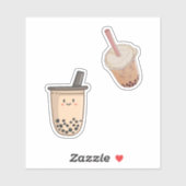 Waterverf Boba | Bubble Milk Tea Lover Sticker (Vel)