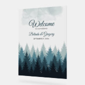 Waterverf Bodembos Welkomstteken Bind bruiloft Acryl Bord (Hoek)