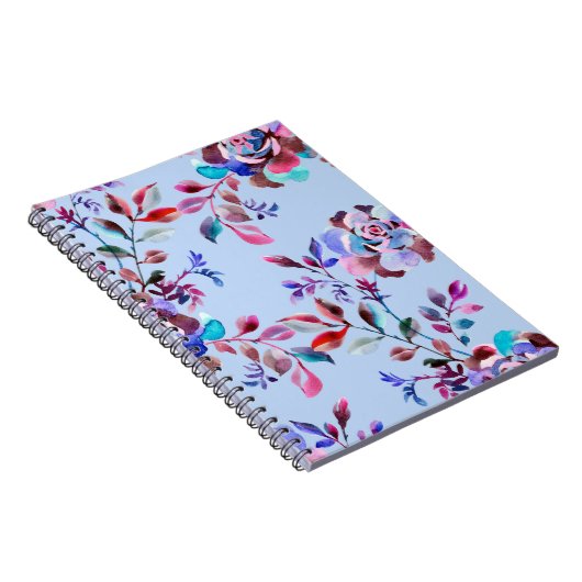 Waterverf bodemloos naadloos patroon. Handtekening Notitieboek (Rechterzijde)