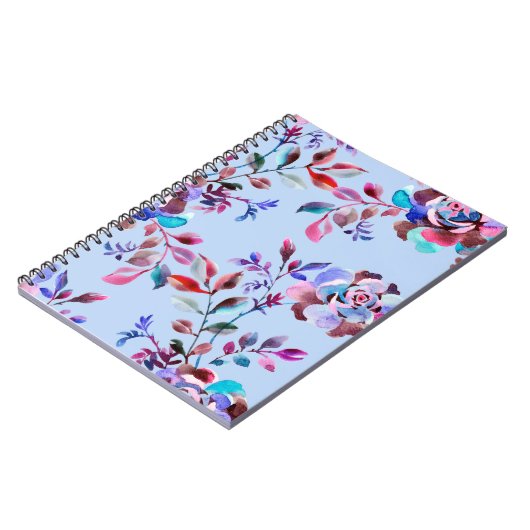 Waterverf bodemloos naadloos patroon. Handtekening Notitieboek (Linkerzijde)