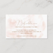 waterverf Body sculpting contouring spa Visitekaartje (Achterkant)