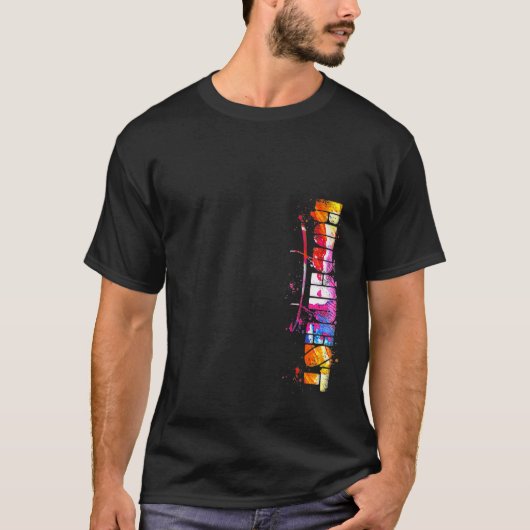 Waterverf Boedapest Boedapest Lettering T-shirt (Voorkant)