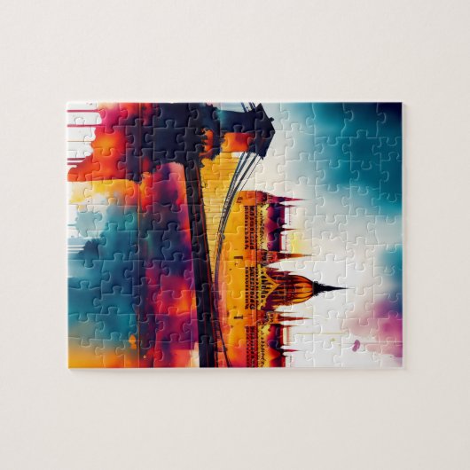 Waterverf Boedapest Legpuzzel (Horizontaal)