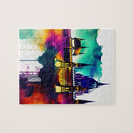 Waterverf Boedapest Legpuzzel (Horizontaal)