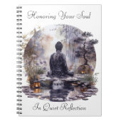 Waterverf Boeddha Eer Spiral Photo Notitieboek (Voorkant)