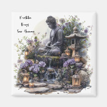 Waterverf Boeddha Harmonie Magneet